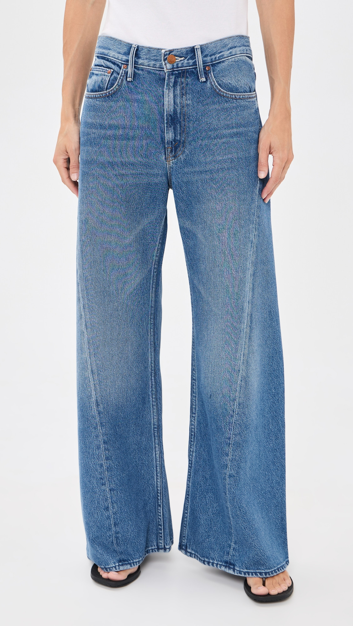 MOTHER Petite Lil Lemon Twist Sneak Jeans ROLLING IN THE DOUGH 23 | Shopbop