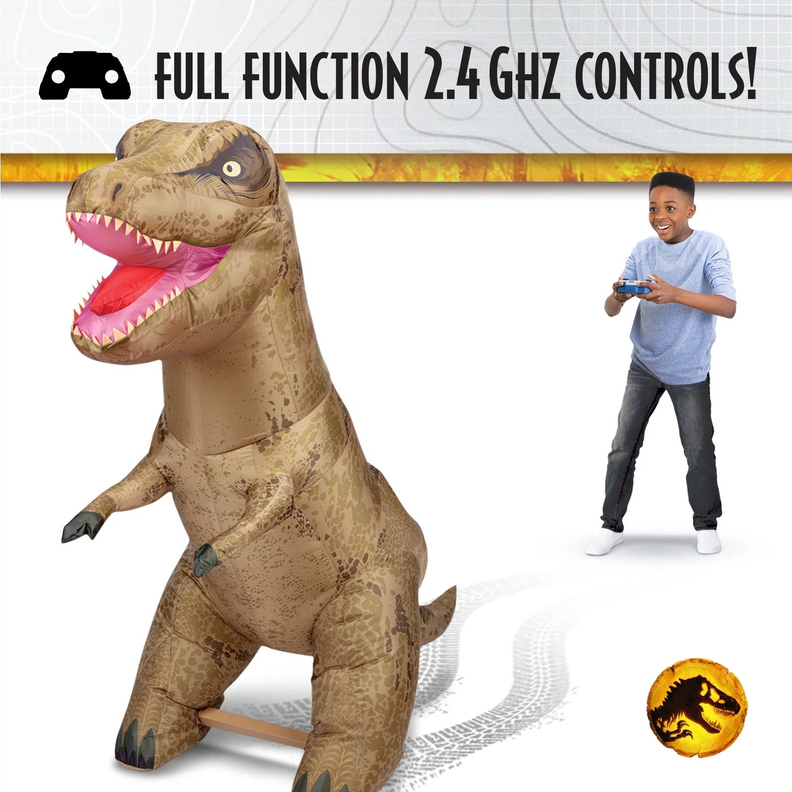 AirTitans Jurassic World Massive Attack T-Rex Remote Control Inflatable  Over 6 feet Long with Mo... | Walmart (US)