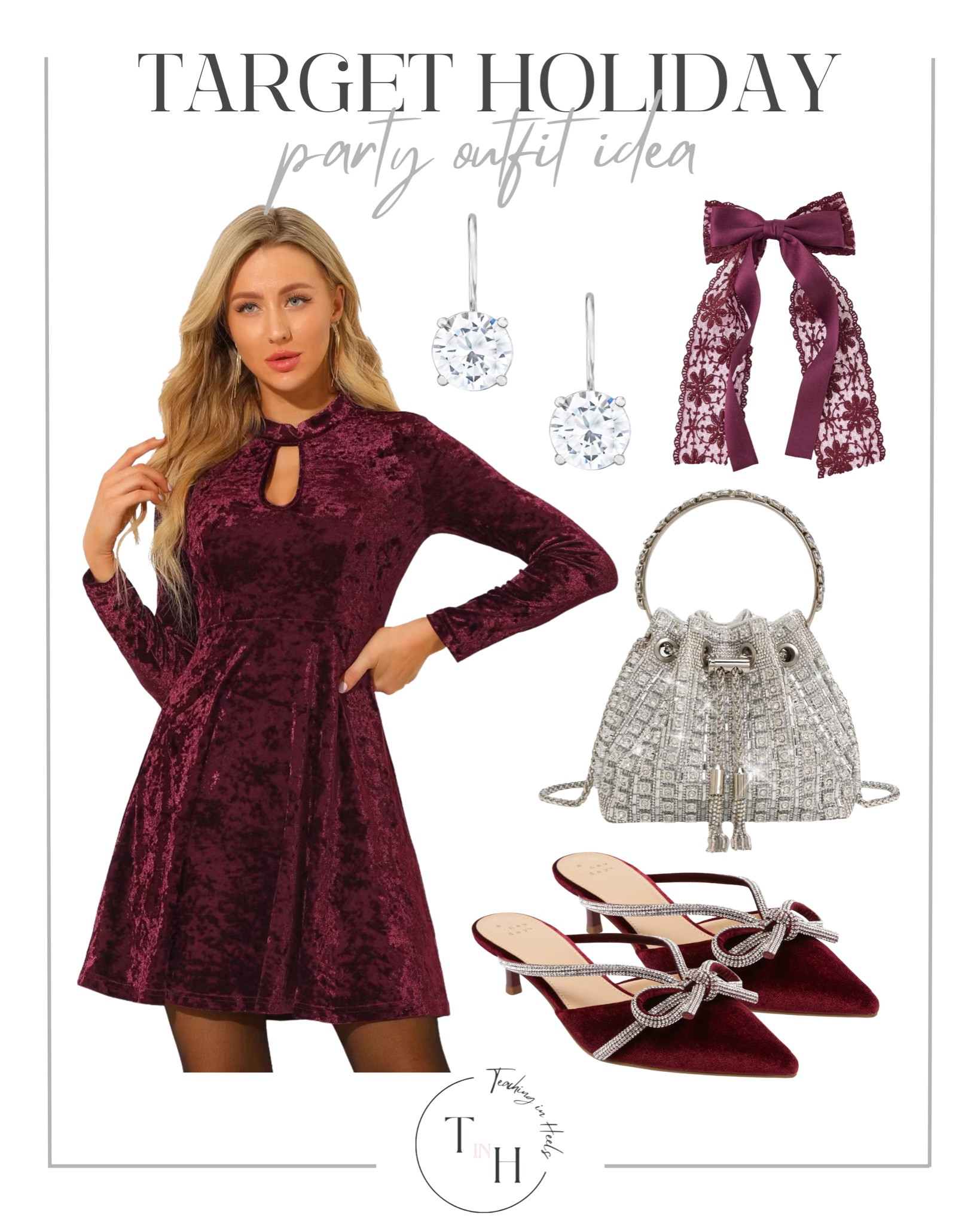 Target holiday party outfit

Sequin tops
Velvet dresses
Satin midi skirts
Metallic heels
Statement earrings
Festive knit sweaters
Tailored blazers
Cocktail dresses
Clutch handbags

#LTKSaleAlert #LTKHoliday #LTKSeasonal