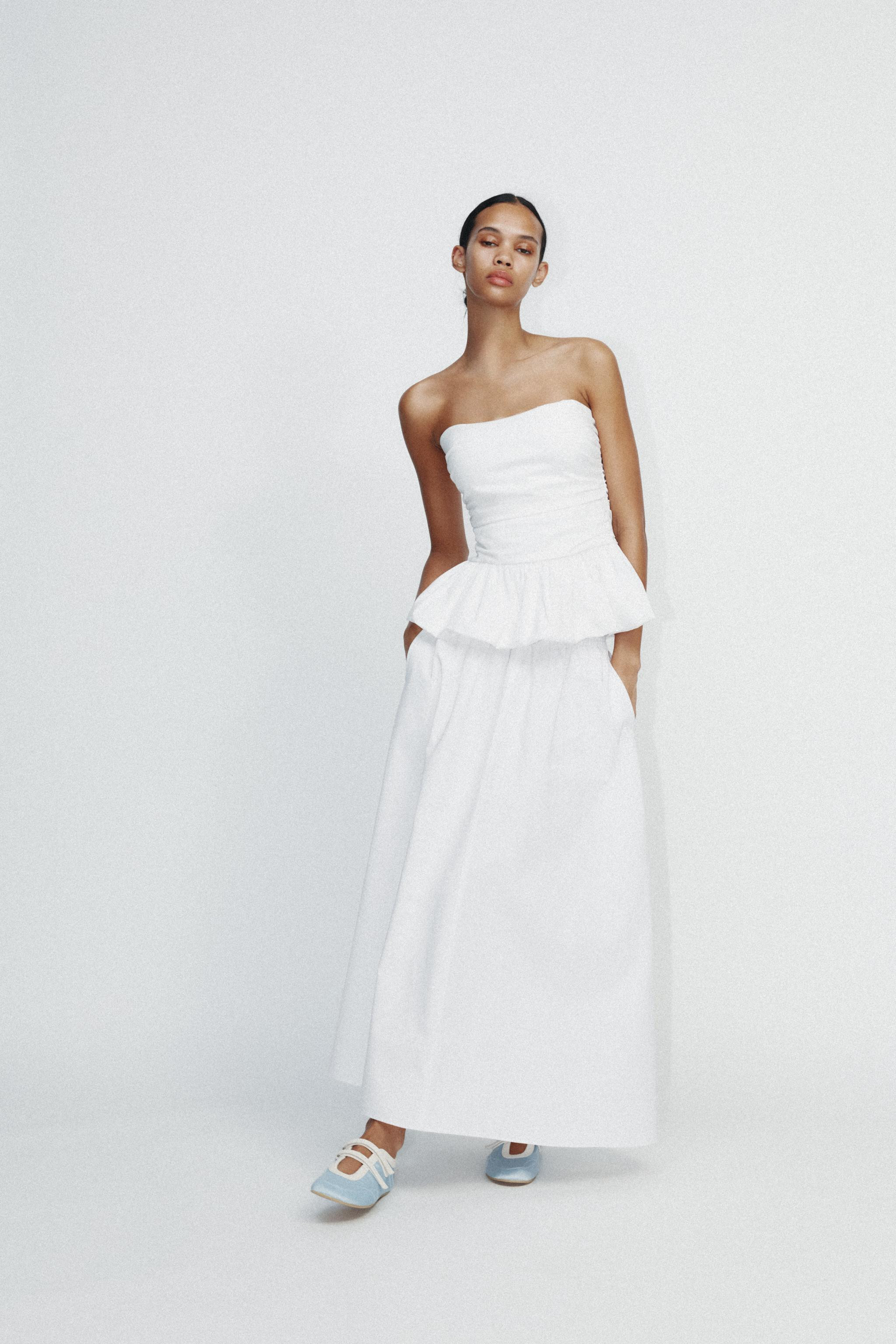 VOLUMINOUS POPLIN TOP | Zara US