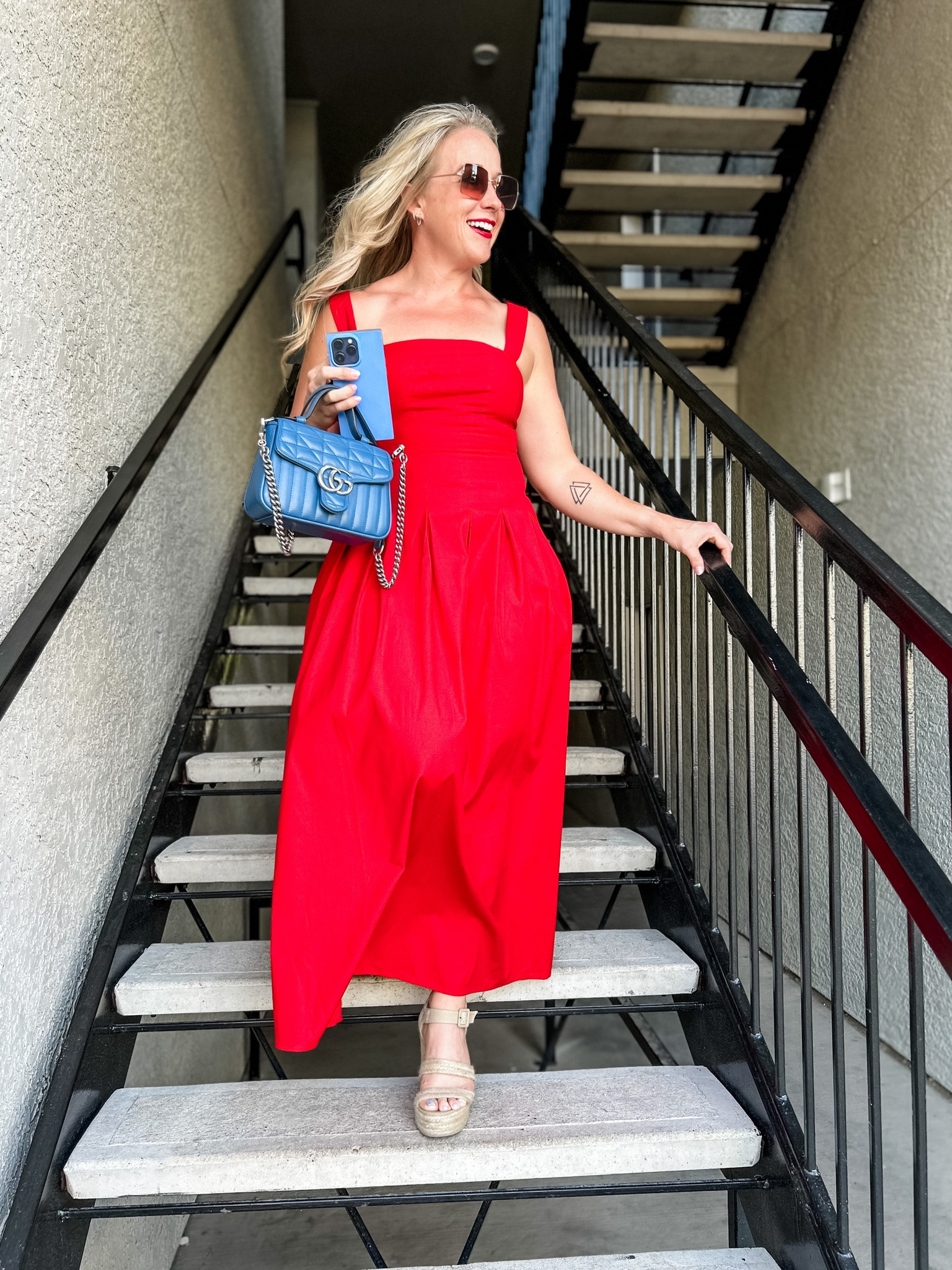 Felt like a million bucks in this cherry red dress 

#reformation
#hoc
#hocsummer 
#houseofcolour

#LTKstyletip #LTKshoecrush #LTKitbag