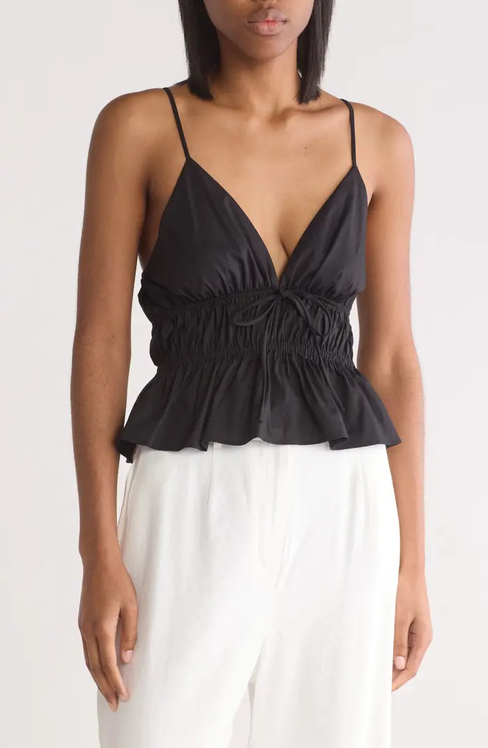 Shirred Peplum Camisole | Nordstrom Rack
