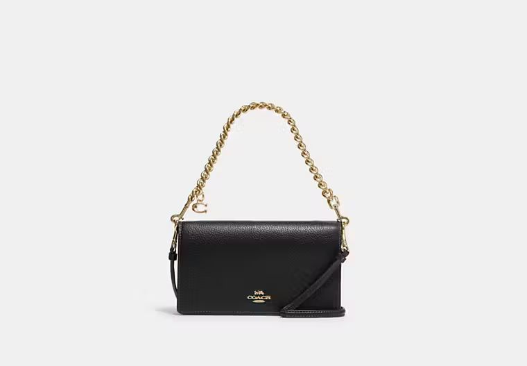 Anna Foldover Clutch Crossbody With Chunky Chain | Coach Outlet