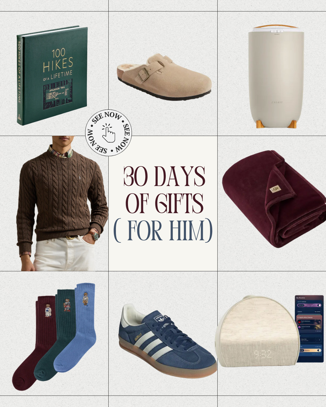 30 days of gifts for him he will actually love

holiday gift guide, gifts for him, christmas gifts, gifts for your boyfriend, christmas holiday gift guide 

 #LTKGiftGuide #LTKSaleAlert #LTKFindsUnder100