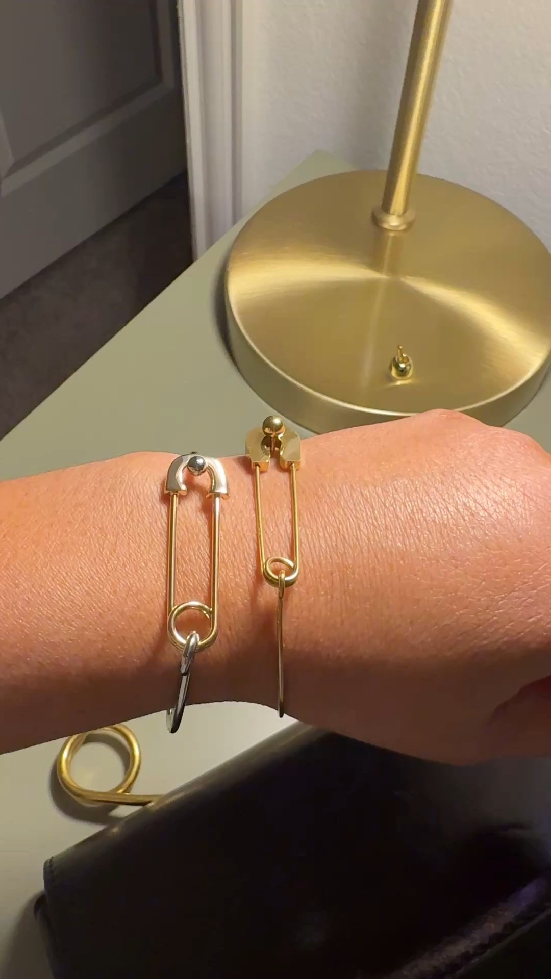 Safety pin bracelets + safety pin clutch 

#LTKgrwm #LTKdayinmylife #LTKFindsUnder50