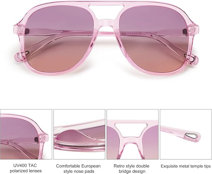 Amazon.com: SOJOS Retro Polarized Aviator Sunglasses Womens Mens Classic 80s 90s Vintage Trendy S... | Amazon (US)
