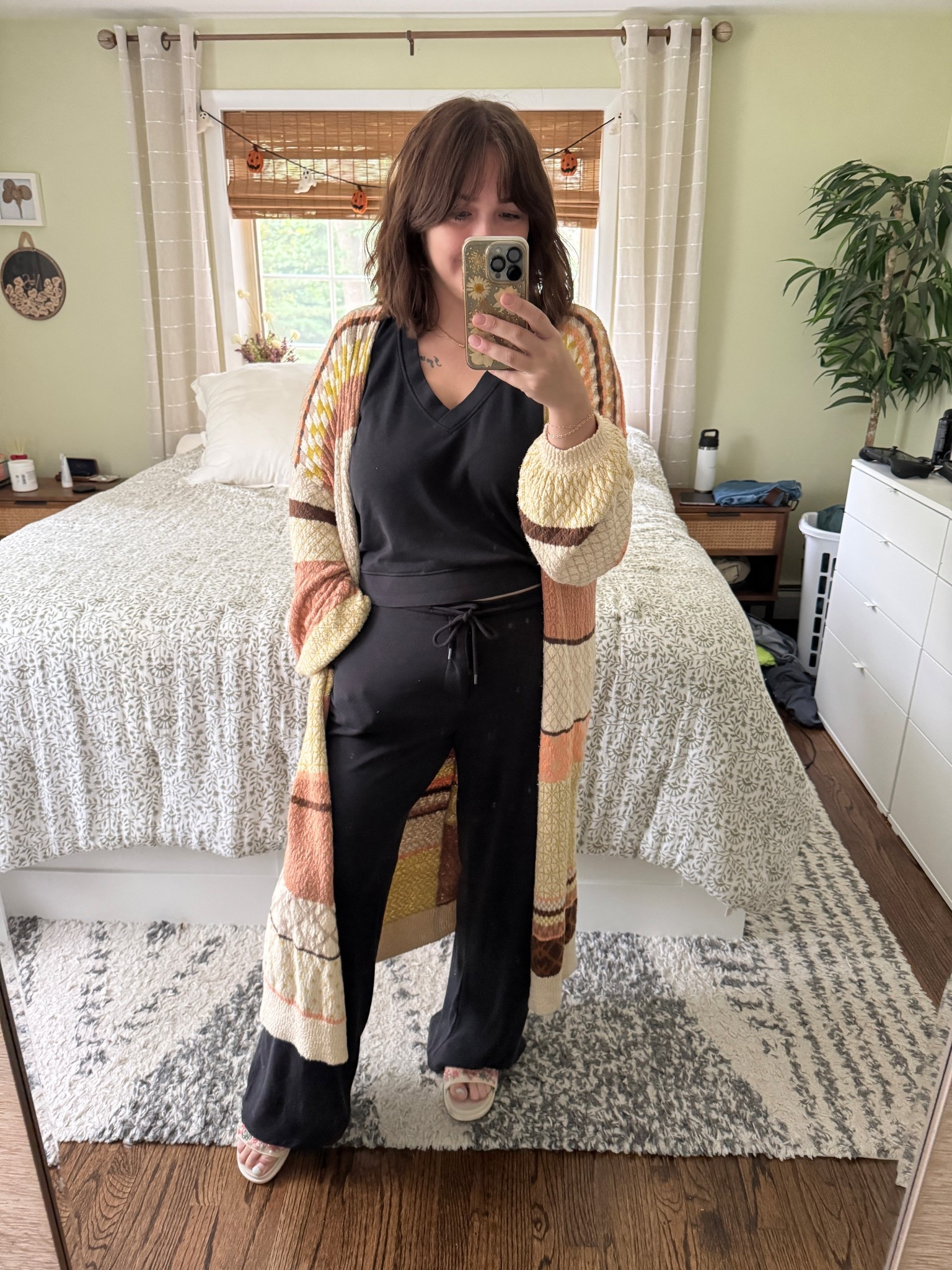 What I wore to preschool drop off today! Adorable matching target sweatsuit set and free people cardigan.

I found the cardigan resale! Runs oversized. Size down 1

The sweatpants run oversized. Size down 1

The matching top runs true to size.

#LTKMidsize #LTKFindsUnder50

#LTKSeasonal #LTKNYFW #LTKSaleAlert