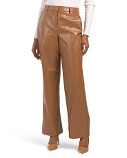 High Rise Straight Leg Faux Leather Pants | Clothing | T.J.Maxx | TJ Maxx