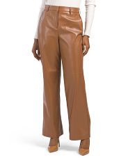 High Rise Straight Leg Faux Leather Pants | Clothing | T.J.Maxx | TJ Maxx