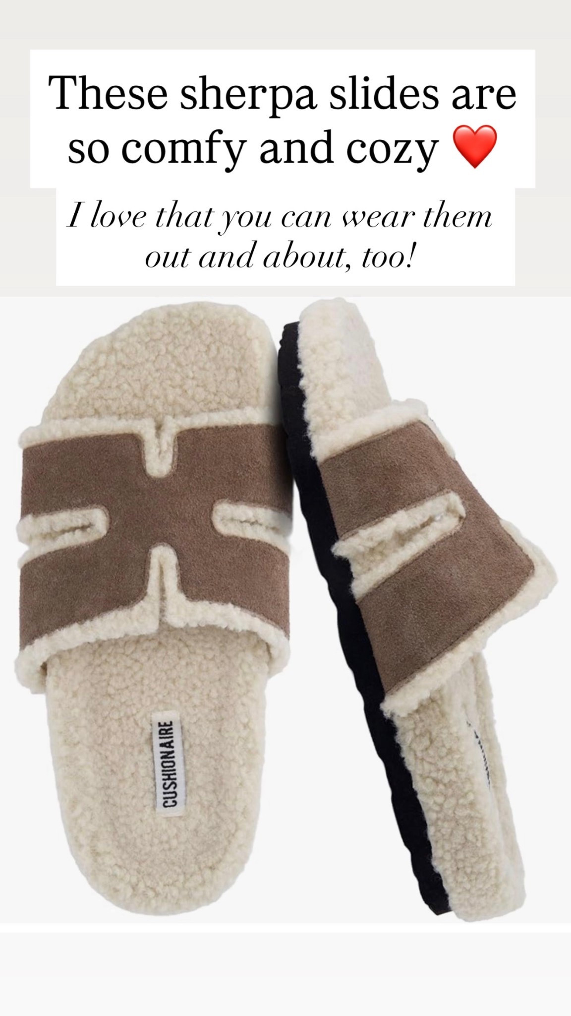 Sherpa slides for women 

#LTKootd