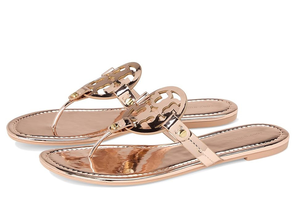 Tory Burch Miller Women's Shoes Rose Gold : 6 M, Leather | Zappos