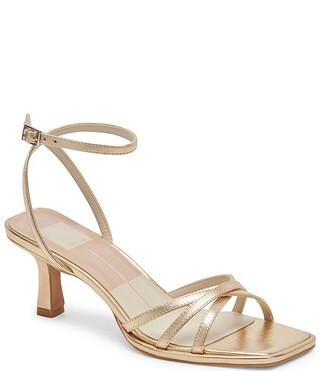 Manji Patent Leather Kitten Heel Dress Sandals | Dillard's