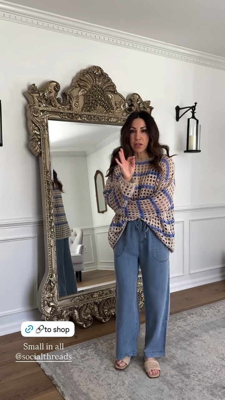Small sweater. Small chambray pants.



#LTKOver40 #LTKPetite