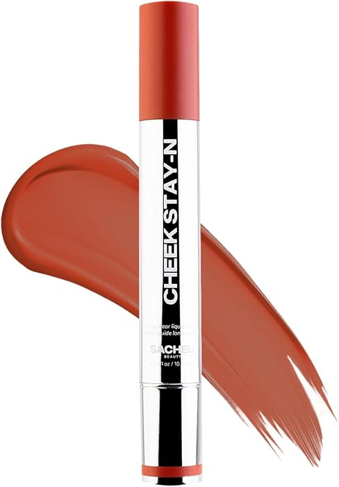 Sacheu Cheek STAY-N Liquid Blush for Cheeks — High Pigment, Buildable, Lightweight Cream Blush ... | Amazon (US)