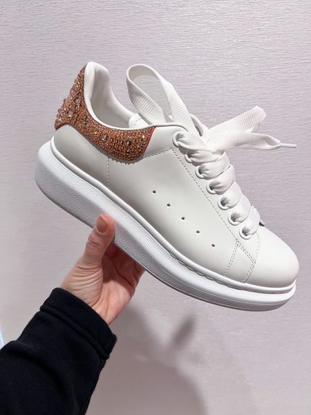 Alexander McQueen crystal sneakers 

McQueen. White sneakers. Rhinestone sneakers. Gold sneakers. McQueen sneakers. 

#LTKshoecrush #LTKparties #LTKstyletip