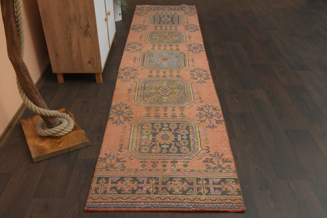 3x11 Turkish Rug Vintage Rug Oushak Rug Wool Rug Kitchen - Etsy | Etsy (US)