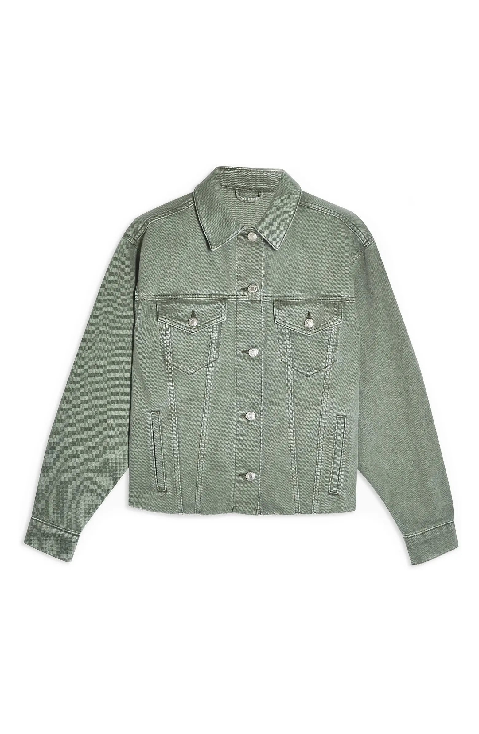 Oversize Raw Hem Denim Jacket | Nordstrom