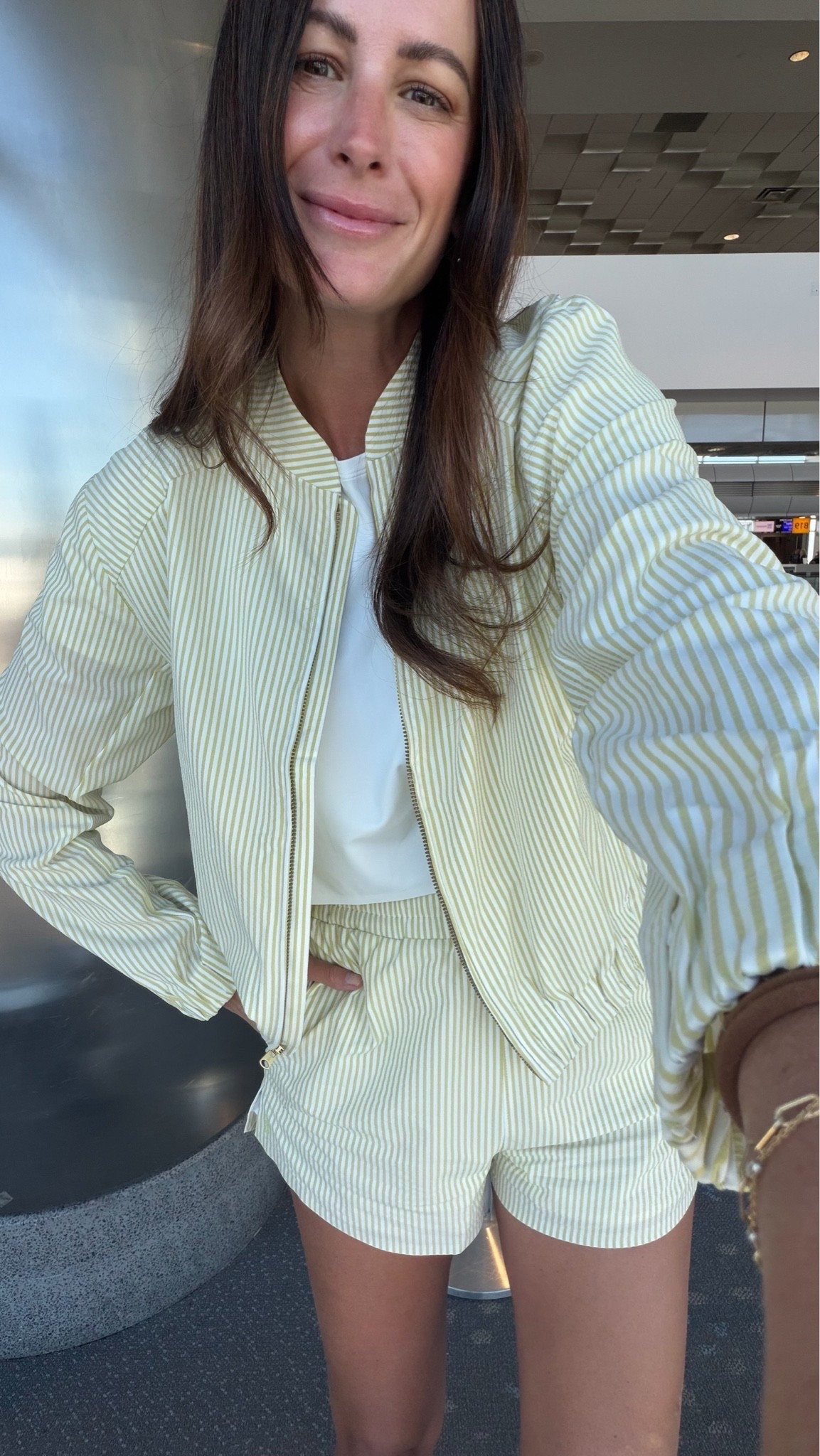In love with this yellow striped set!

#LTKSaleAlert #LTKootd #LTKgrwm
