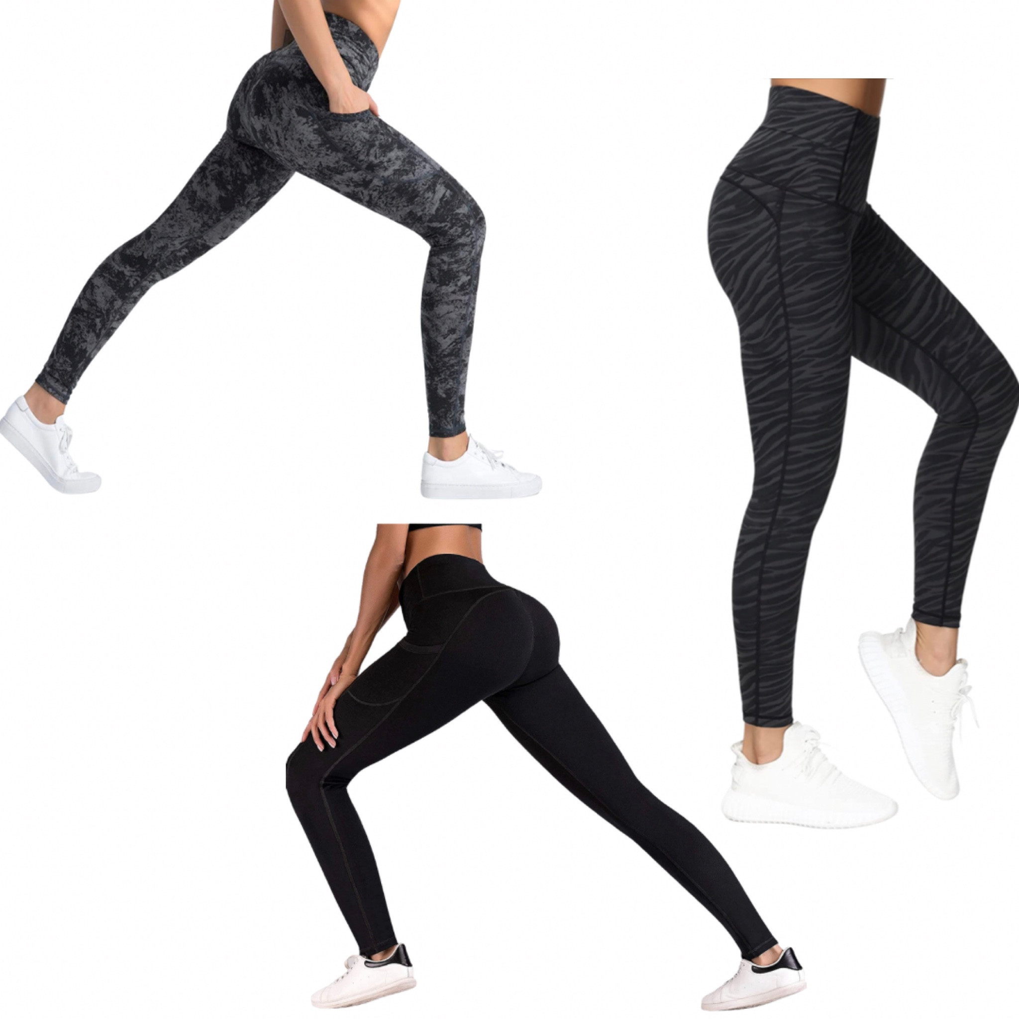 High waist workout pants - Doesn’t roll down, stretchy, comfortable & thick (conceals the panty lines). 

#LTKunder50 #LTKcurves #LTKfit