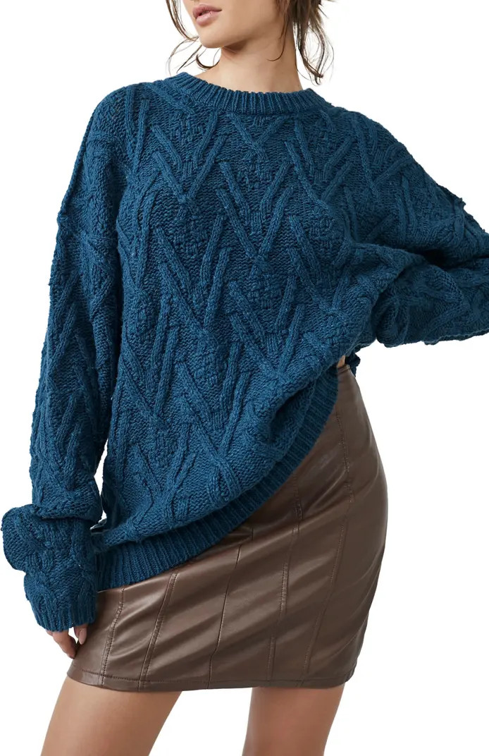 Isla Cable Stitch Tunic Sweater | Nordstrom