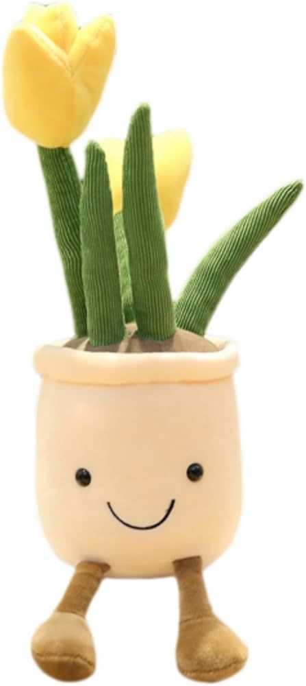 Cute Succulents Plush Toy, 14.6'' Potted Plant Stuffed Plush Pillow Decoration, Soft Fluffy Succu... | Amazon (US)