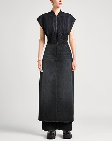 JEAN PAUL GAULTIER  | Black Women‘s Denim Skirt  | YOOX | YOOX (US)