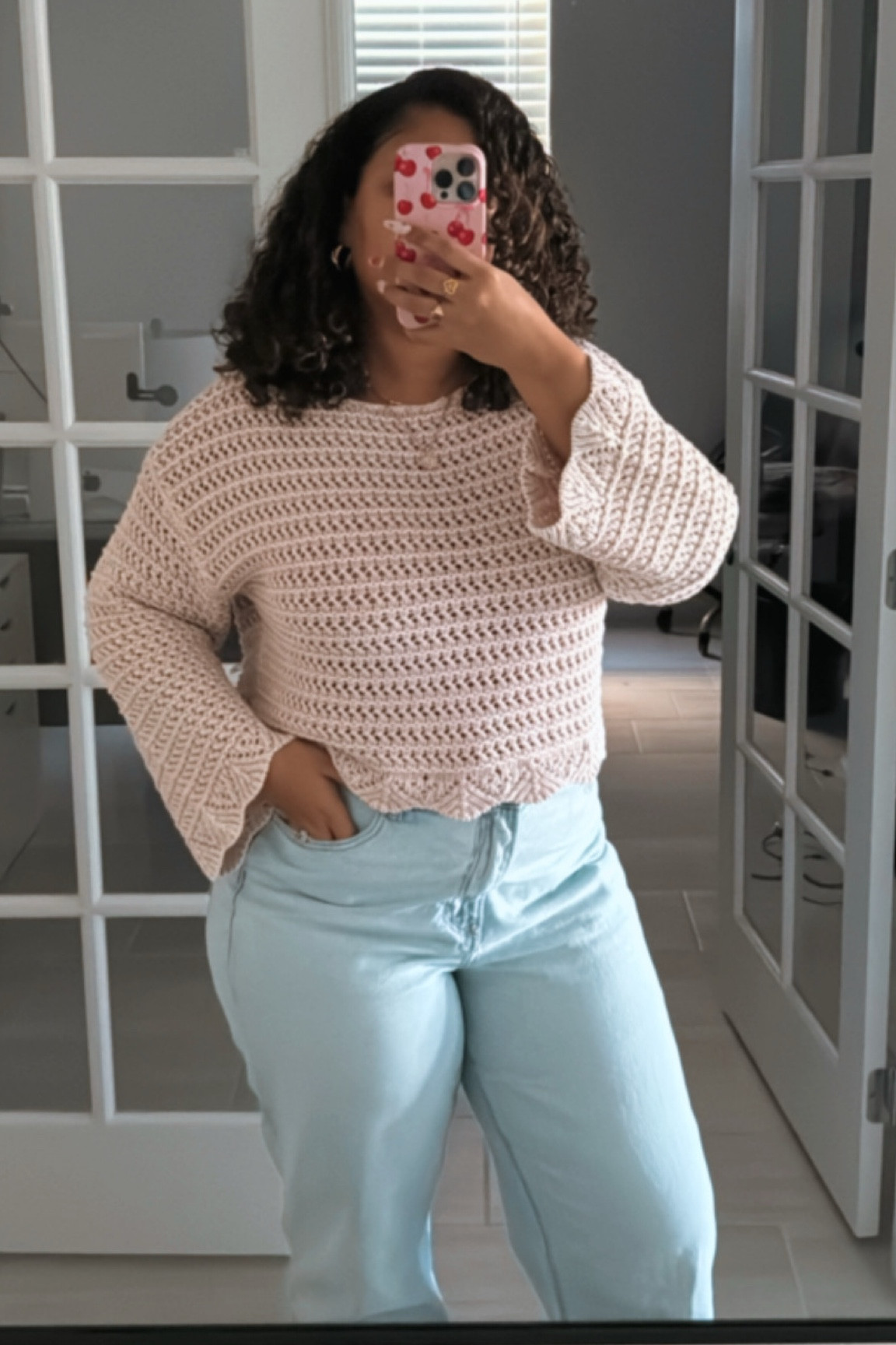 American Eagle Sweater and Jeans 