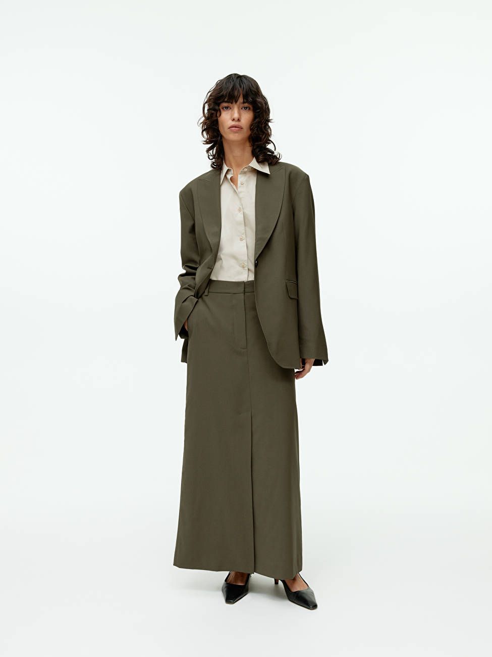 Long Wool-Blend Skirt | ARKET