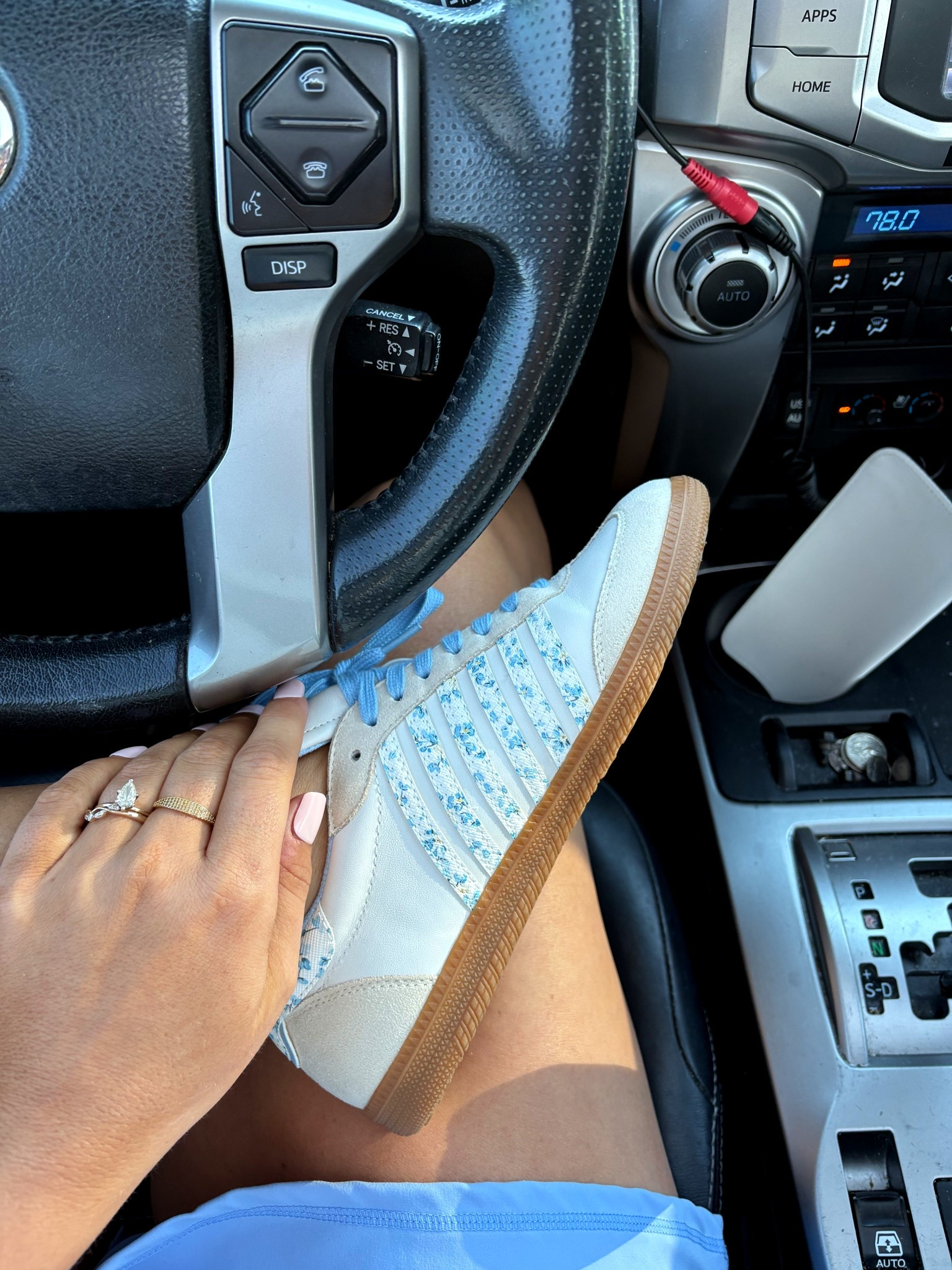 My go sneaker for spring! The cutest things I have ever seen 🦋🩵
@Shushop #ad #shushop #myshushop 
#confidentsteps #stylehasnoagelimit

#LTKmomlife #LTKootd #LTKSeasonal