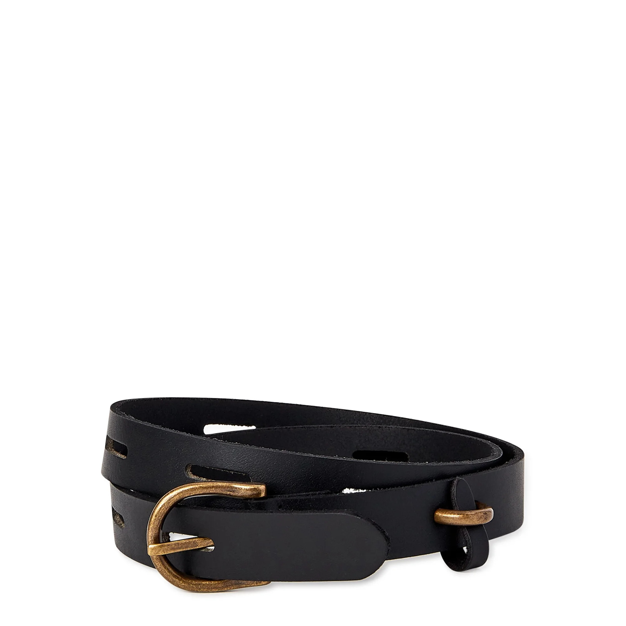 Time and Tru Women's Leather Belt, Black - Walmart.com | Walmart (US)