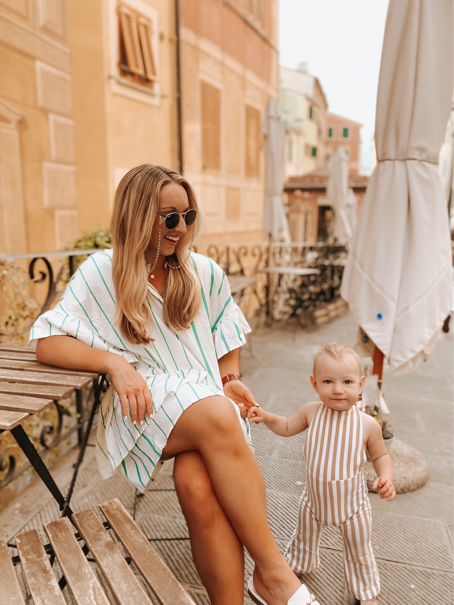 Shein dress, size up 1 for oversized shirt dress look. Stella’s jumper runs TTS. Sunglasses chain is a must have! #shein #amazon #ootd #italystyle

#LTKstyletip #LTKunder50 #LTKbaby