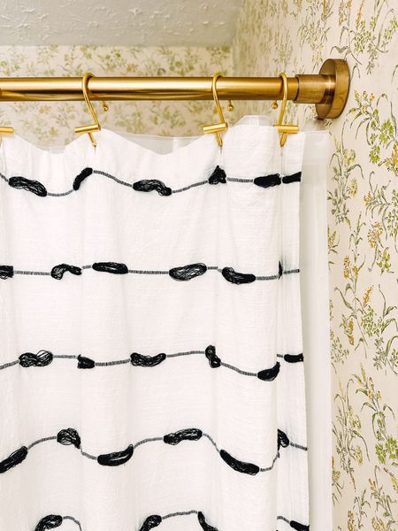 Update your boring shower curtain rod for under $45. Great quality, quick refresh for your bathroom. Love the gold! 

#LTKunder50 #LTKhome #LTKFind