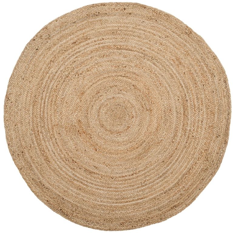 SAFAVIEH Natural Fiber Cebrail Braided Jute Area Rug, Natural, 8' x 8' Round | Walmart (US)