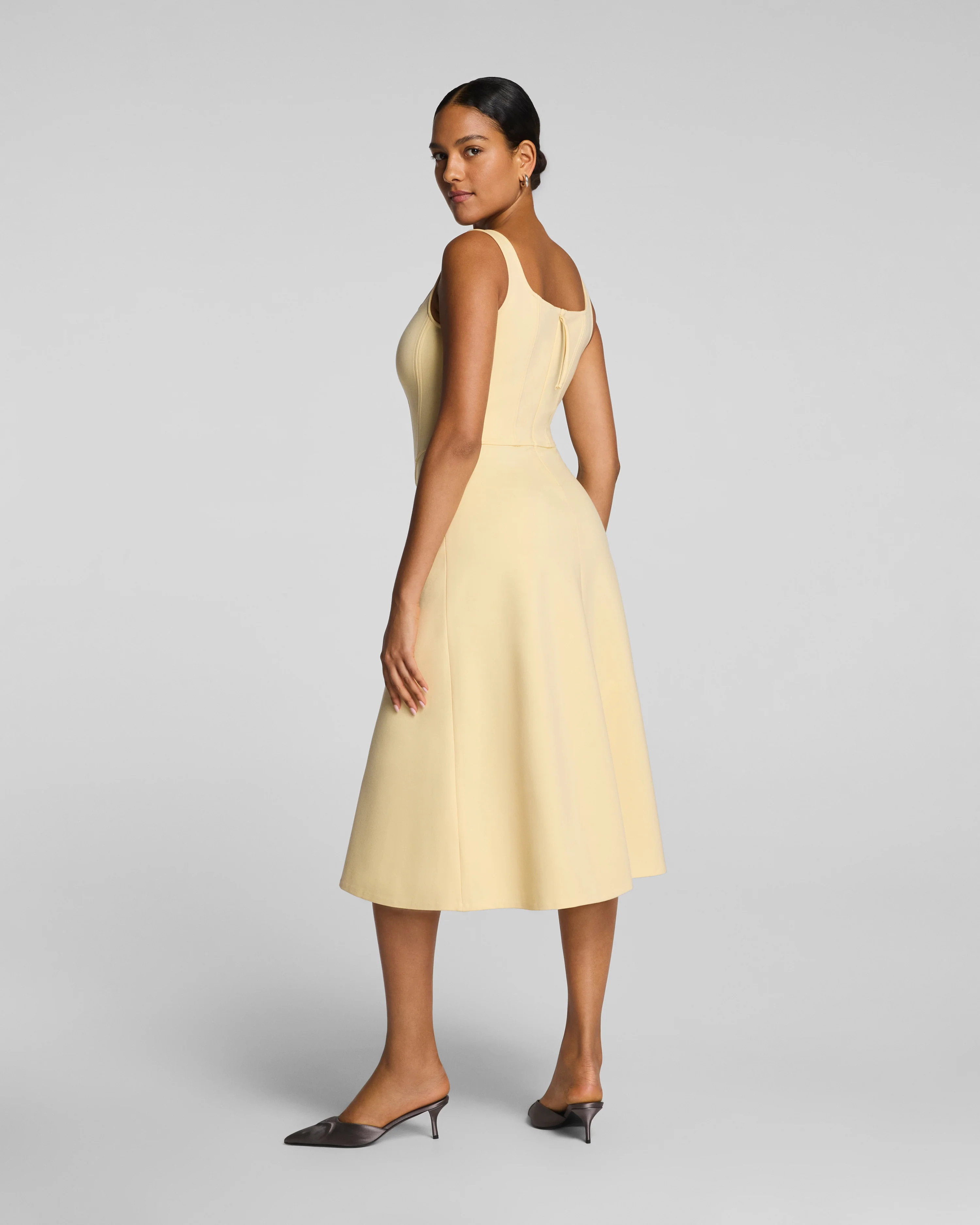 SPANXshape\u00ae  Ponte Fit & Flare Midi Dress | Built-In Shaping | Spanx