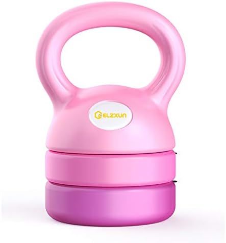 ELZXUN Adjustable Kettlebell Weights 5lbs, 8lbs, 9lbs, 12lbs for Women Beginners, Fitness Exercis... | Amazon (US)