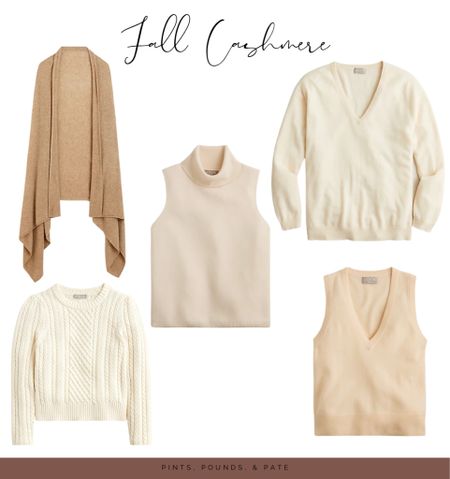 Cozy Fall cashmere finds (all of which I own/am trying to hunt down in my size!) #cashmere #jcrew #falloutfits