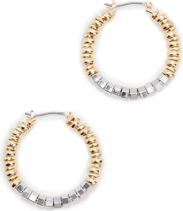 As Her Hex Beaded Hoop Earrings | Nordstrom Rack