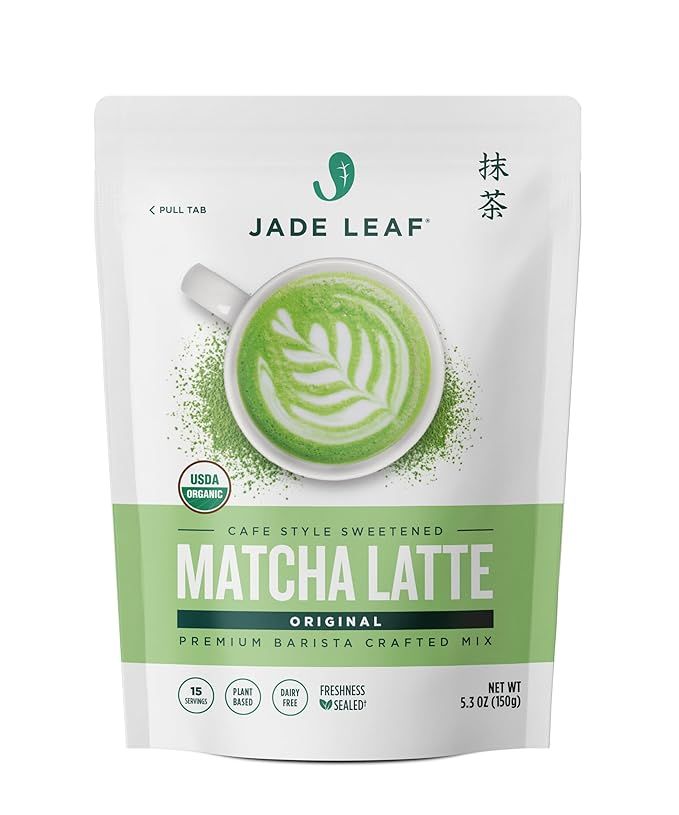 Jade Leaf Matcha Organic Café Style Sweetened Matcha Latte Premium Barista Crafted Mix - Origina... | Amazon (US)