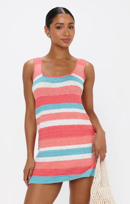 Show Me Your Mumu Day Trip Dress in Cabana Stripe at Nordstrom, Size Medium | Nordstrom
