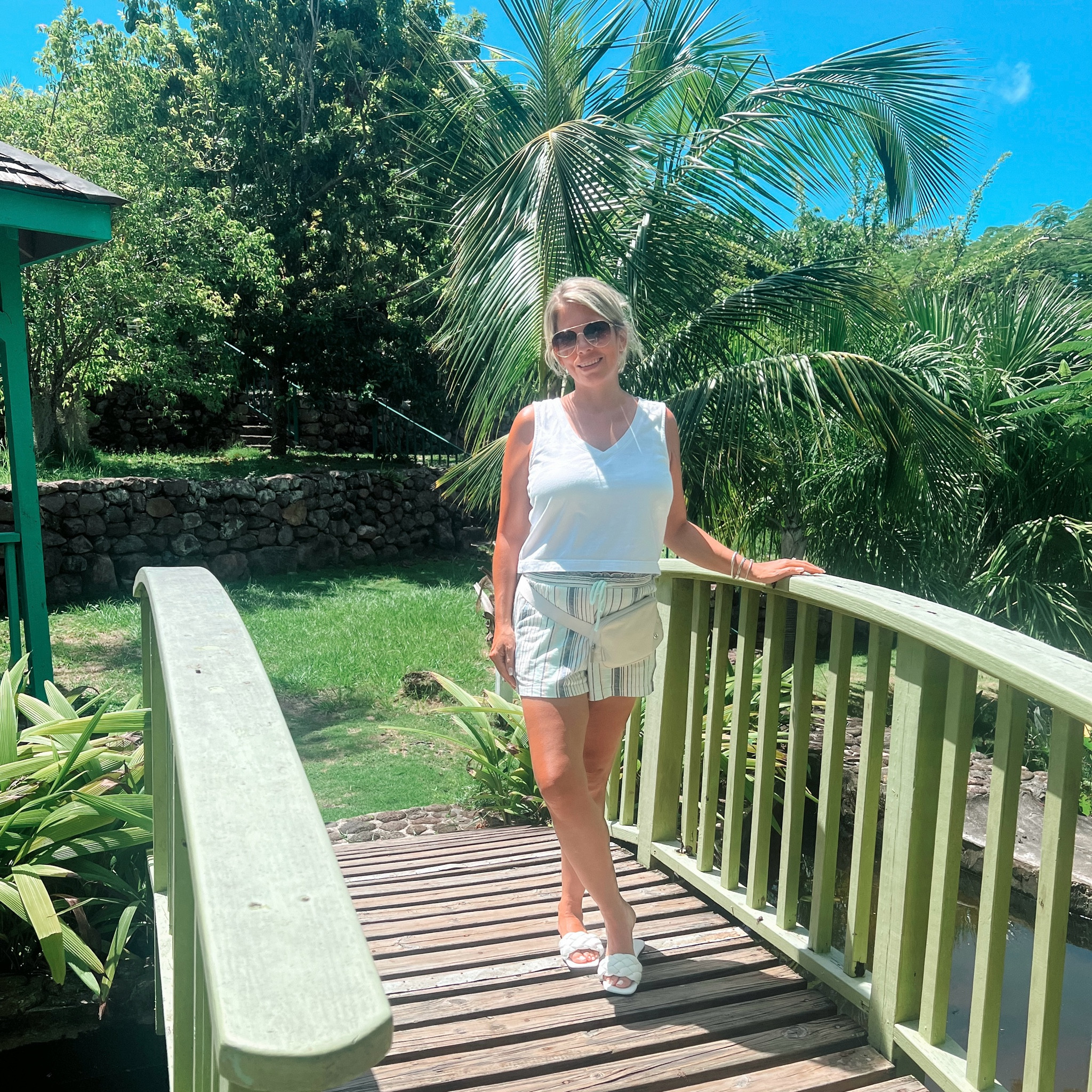 The perfect sight seeing outfit from Z Supply. Everything is 100% cotton and super breathable. Shoes are so comfortable to walk in all day, and are under $15. My Lulu bum bag was the perfect accessory. Also linked my sunnies.

#LTKStyleTip #LTKFindsUnder100 #LTKTravel