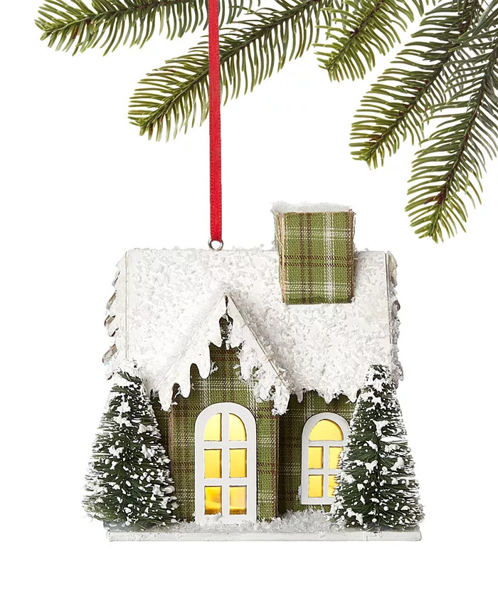 Holiday Lane
          
        
  
      
          Mint Moss Light Up Green House Ornament, Cre... | Macy's