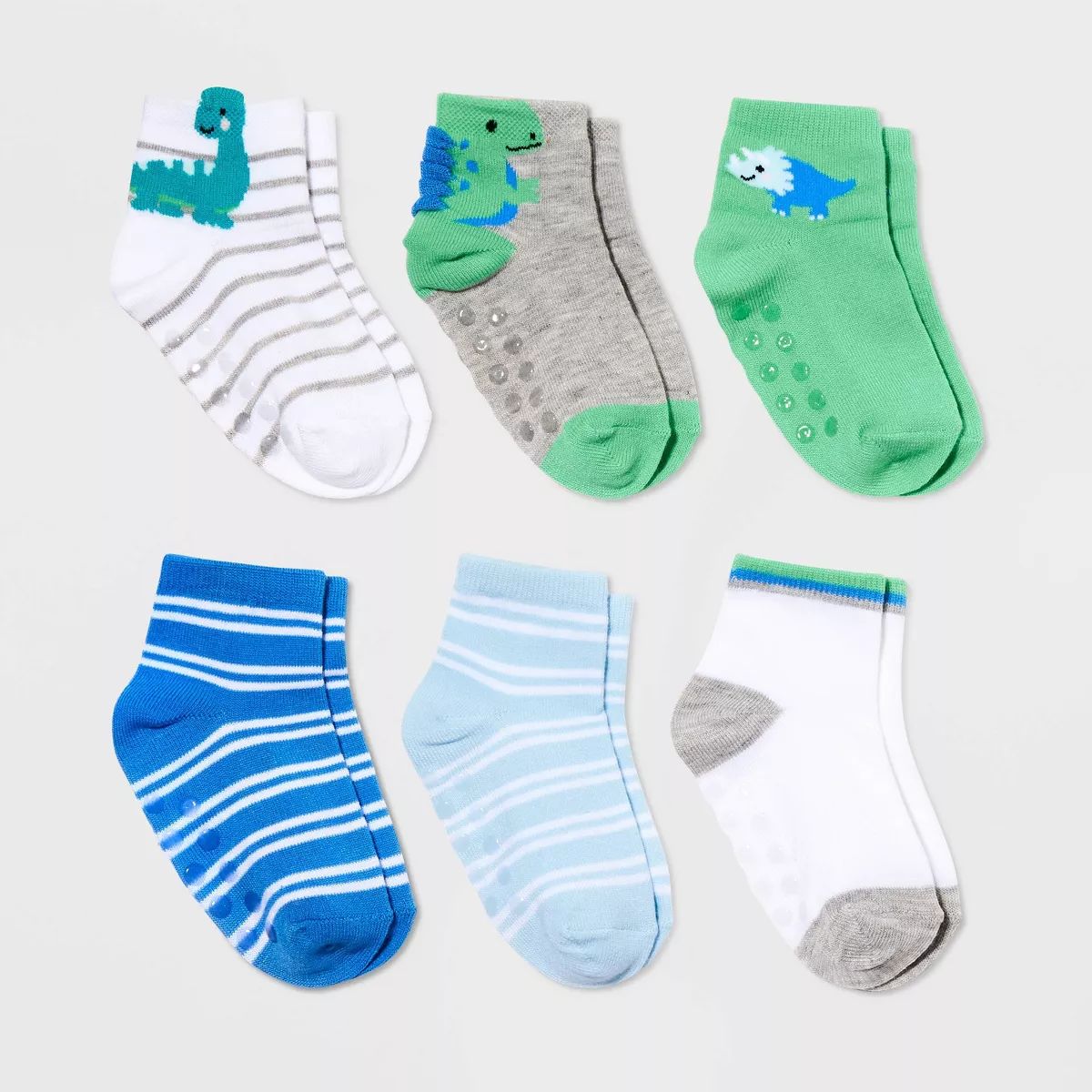 Baby Boys' 6pk Dinosaur Printed Low Cut Socks - Cat & Jack™ | Target