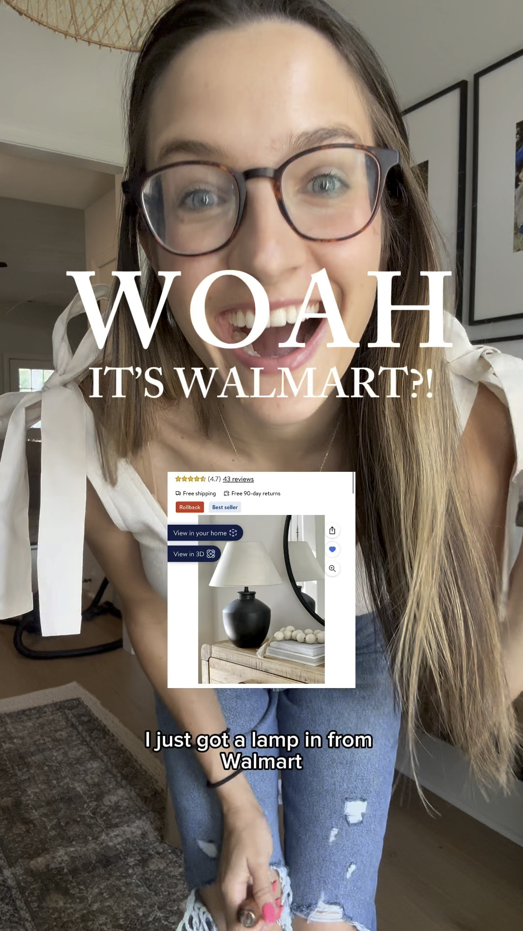 Oversized lamp from Walmart is ON SALE!!

Designer vibes for sure! Perfect for almost any style 

#LTKHome