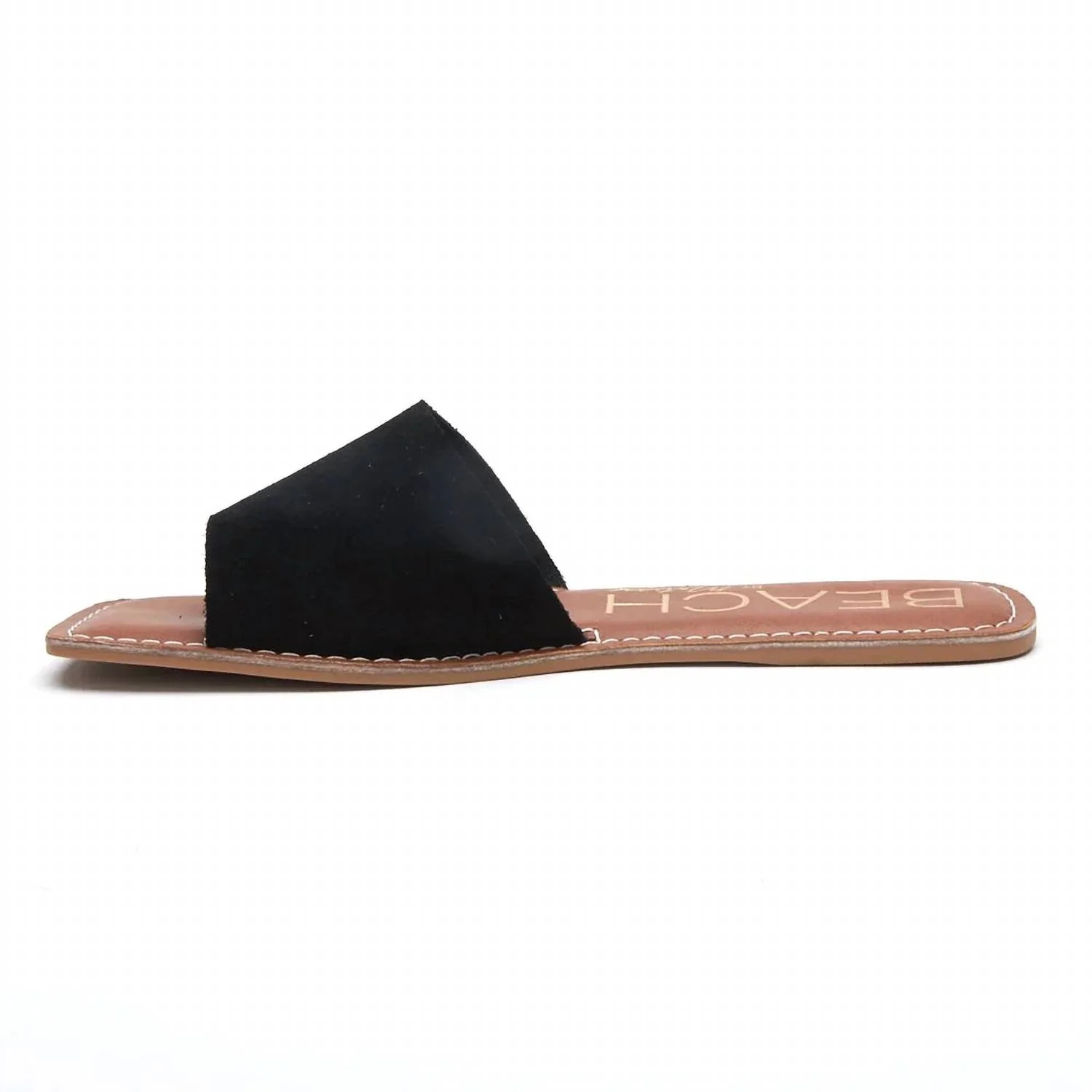 Women's Bali Slide Sandal In Black Suede | Shop Simon