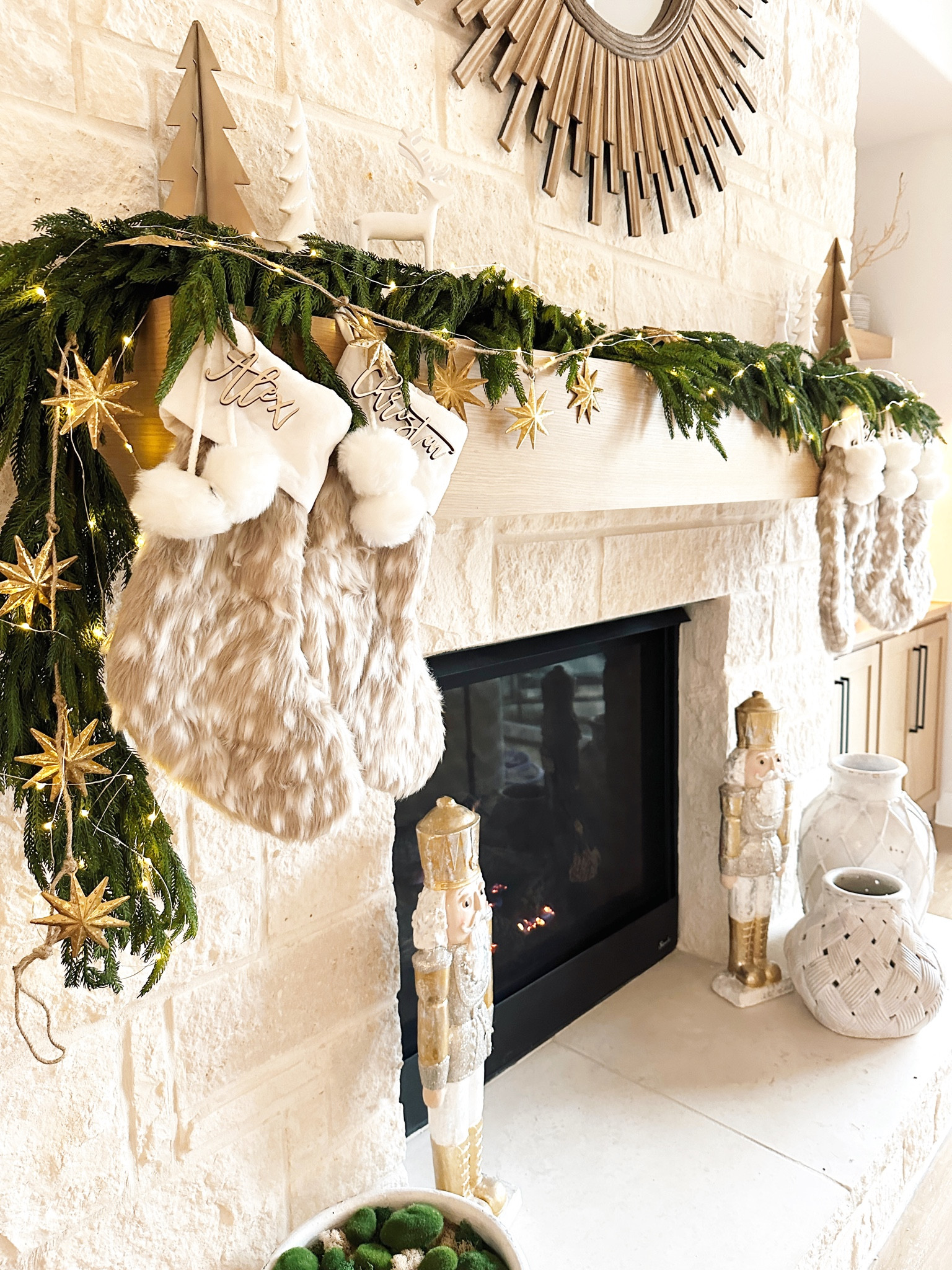 The famous Norfolk garland is in stock and 25% off entire purchase with code: SAVE25 // This will be so hard to find come November! Truly the best! *I have 3 of the 5’ size on my mantle - I love to layer them partially to make them appear fuller*

Christmas decor. Mantle decor. Christmas mantle. Pine garland. Christmas garland. Kirklands. Arhaus. Restoration hardware. Afloral. 

#LTKSeasonal #LTKHoliday #LTKhome