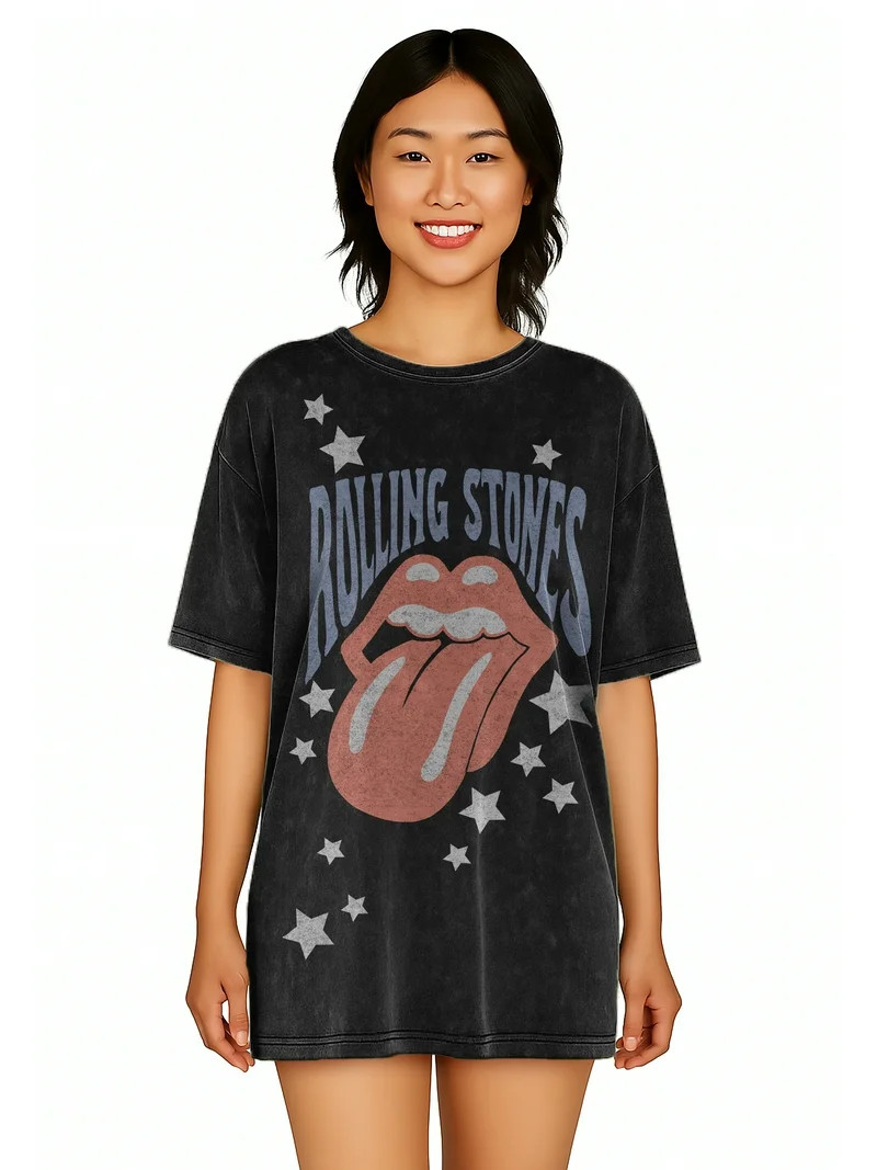 Rolling Stones Women's Oversized Sleep Shirt, Sizes XS-3X | Walmart (US)