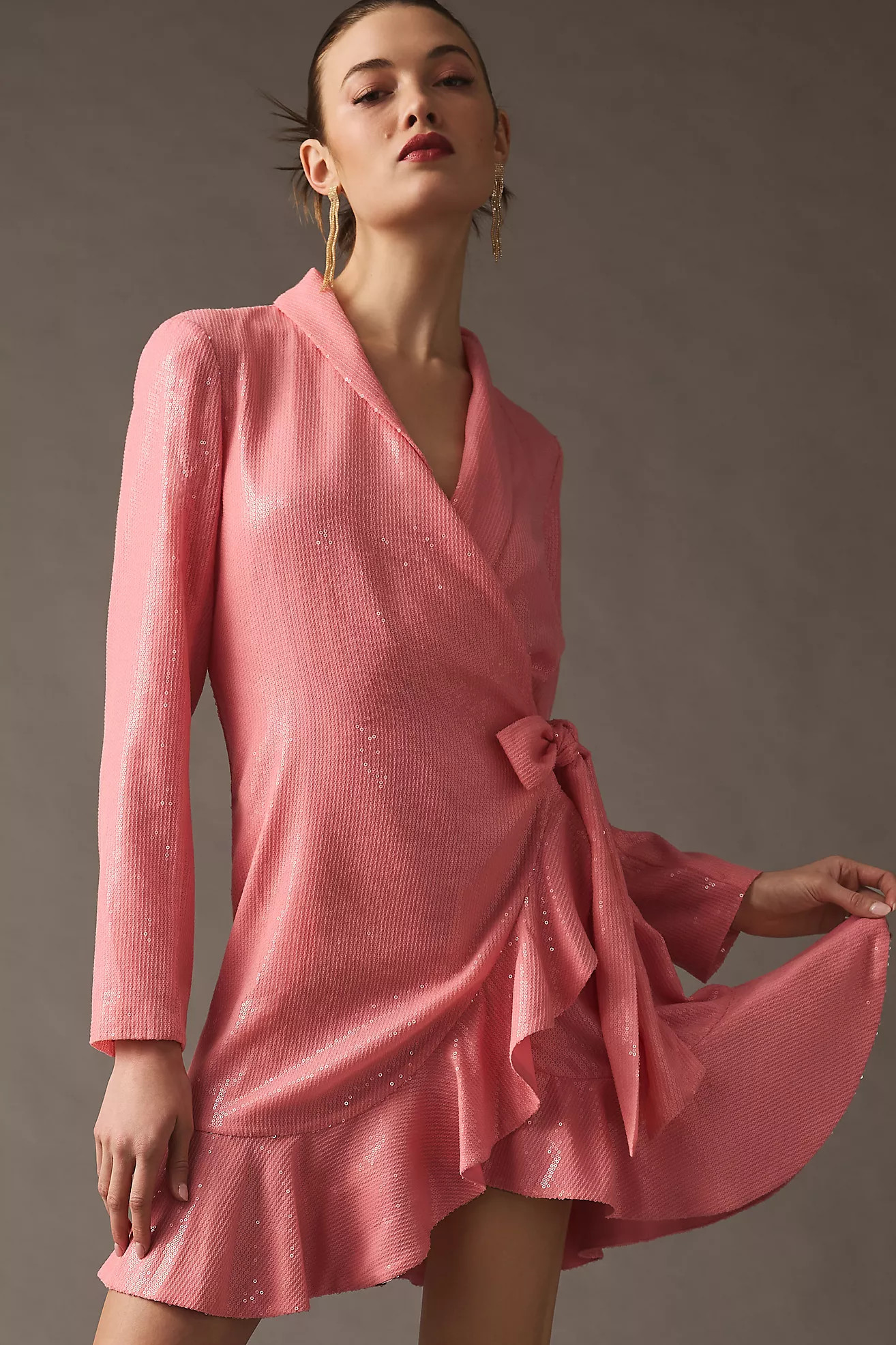 Vineet Bahl Sequin Wrap Dress | Anthropologie (US)