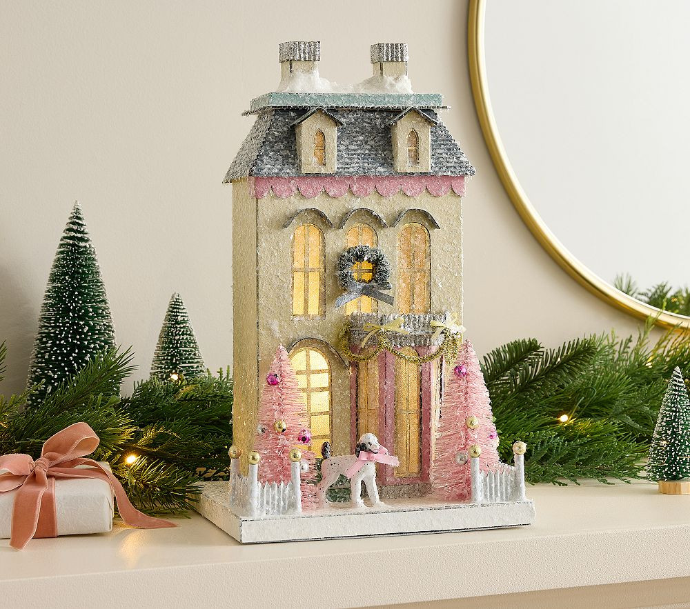 Classic Light-Up Mantel Village | Pottery Barn Kids
