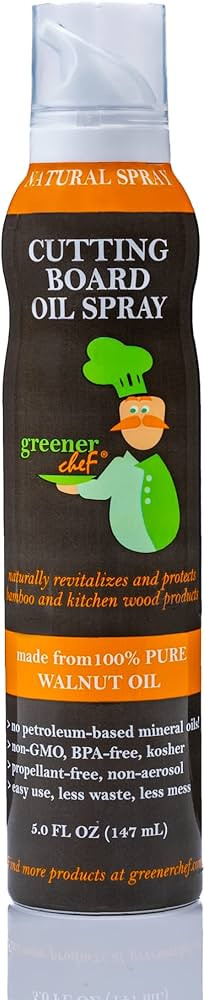 GREENER CHEF Premium Italian Food-Grade Wood Cutting Board Oil Spray & Butcher Block Oil Conditio... | Amazon (US)