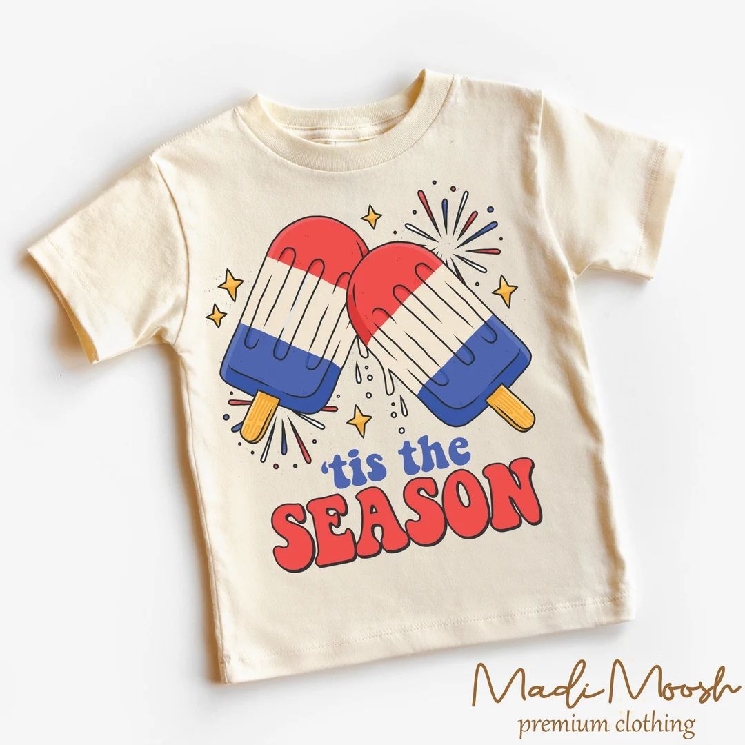 4th Of July Kids Shirt - Fireworks Ice Cream Toddler Tee -  Independence Day Kids Shirt | Etsy (US)
